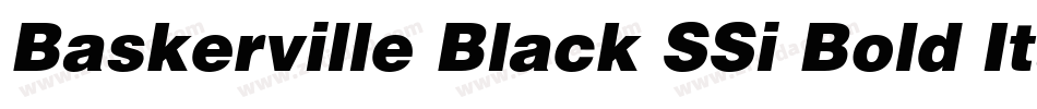Baskerville Black SSi Bold Italic字体转换